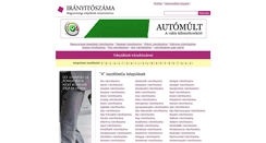 Desktop Screenshot of iranyitoszama.hu