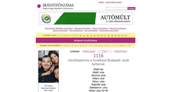 Desktop Screenshot of 1116.iranyitoszama.hu